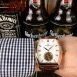 Replica Vacheron Constantin Malte men Watch Rose Gold Diamond Marker
